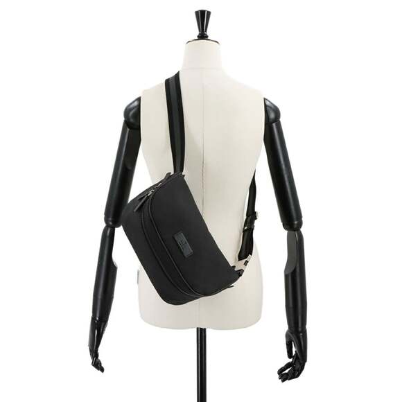 Gucci GG Nylon Crossbody Bag, Black Leather with Silver Hardware, 449182 - Picture 10 of 10